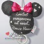 Carillon Topolino Minnie NOME DEDICA FLUORESCENTE PERSONALIZZABILE idea regalo nascita battesimo baby shower