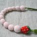 Crochet Beads Necklace Amigurumi Strawberry