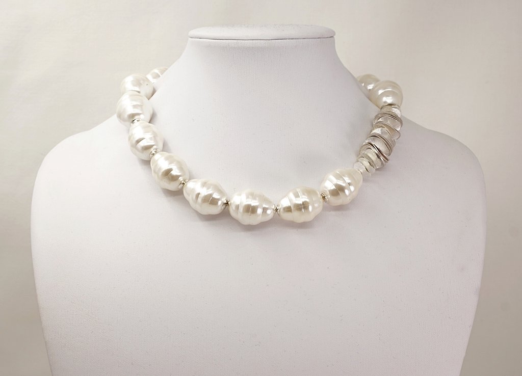 Collane Di Perle Naturali Rotonde Bianche Pure Con Certificato - Foto 11