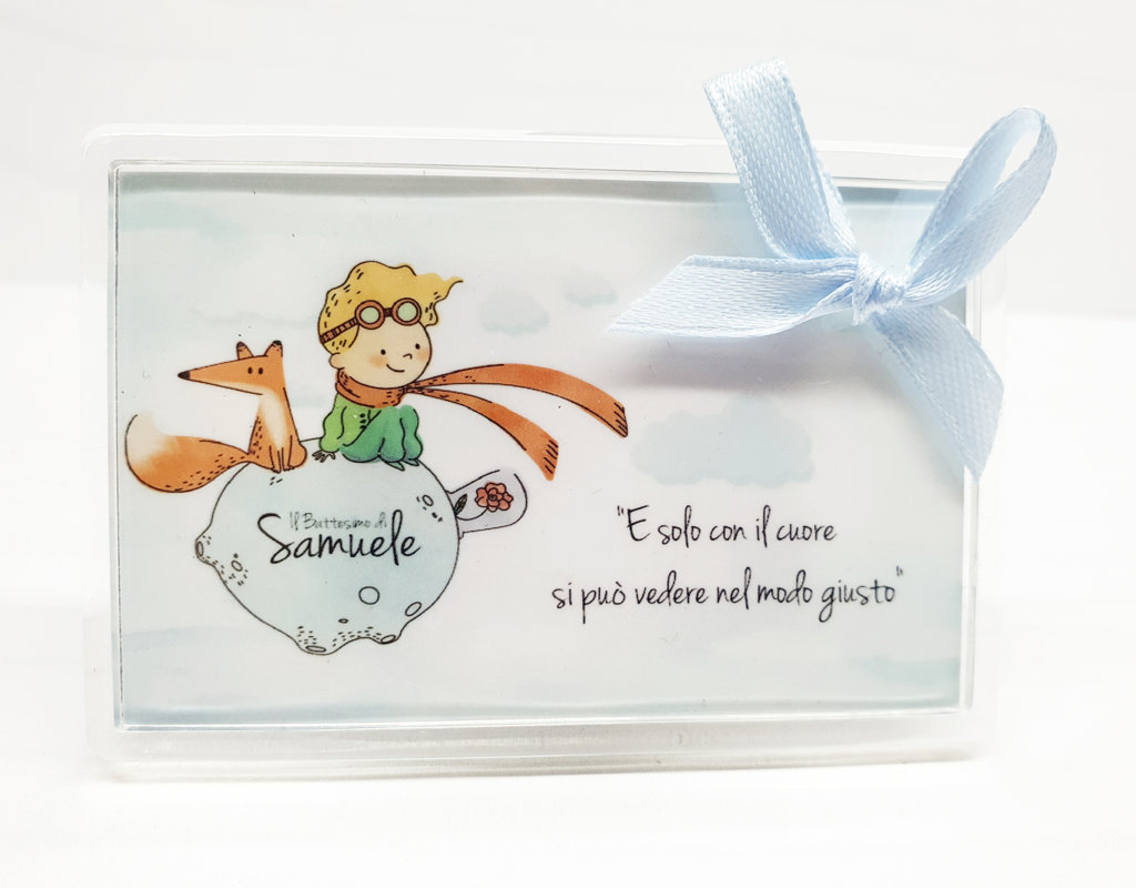 Bomboniere Segnaposto Stella Piccolo Principe - Calamite Con Frasi, Per Battesimo, Comunione, Compleanno - Foto 5