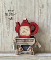 Porta tea light in legno massello by Creazioni GiaRóⒸ