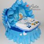 Torta di Pannolini PROMO PRONTA CONSEGNA Pampers Baby Dry maschio culla carrozzina idea regalo baby shower