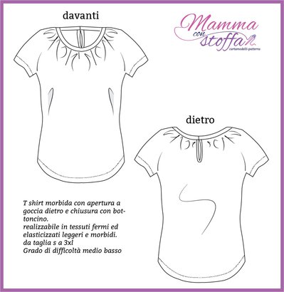 cartamodello pdf maglia camicia donna da tg S a 3xl - Libri schemi