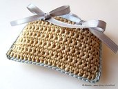 Cuscino portafedi a Crochet Uncinetto (idea matrimonio wedding)