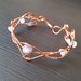 Bracciale wire in rame con ametiste