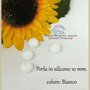 Perla in silicone alimentare 10 mm *BIANCO*