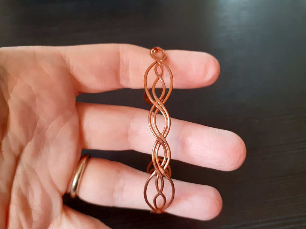 Bracciale in Rame Ritorto Rotondo | Fatto a Mano in Nepal | Rame