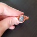 Anello wire in rame con labradorite