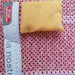 Pochette piccolo 7 pezzi porta confetti colore giallo liscia 