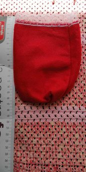 Sacchetto porta confetti con merletto rosso 6 pezzi in offerta 