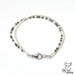 Bracciale con ematite e perline - bracciale con pietre