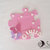 Cornice calamite portafoto primo compleanno puzzle rosa per bimba con farfalle