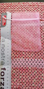 Sacchetto porta confetti rosa maxi 72 pezzi 