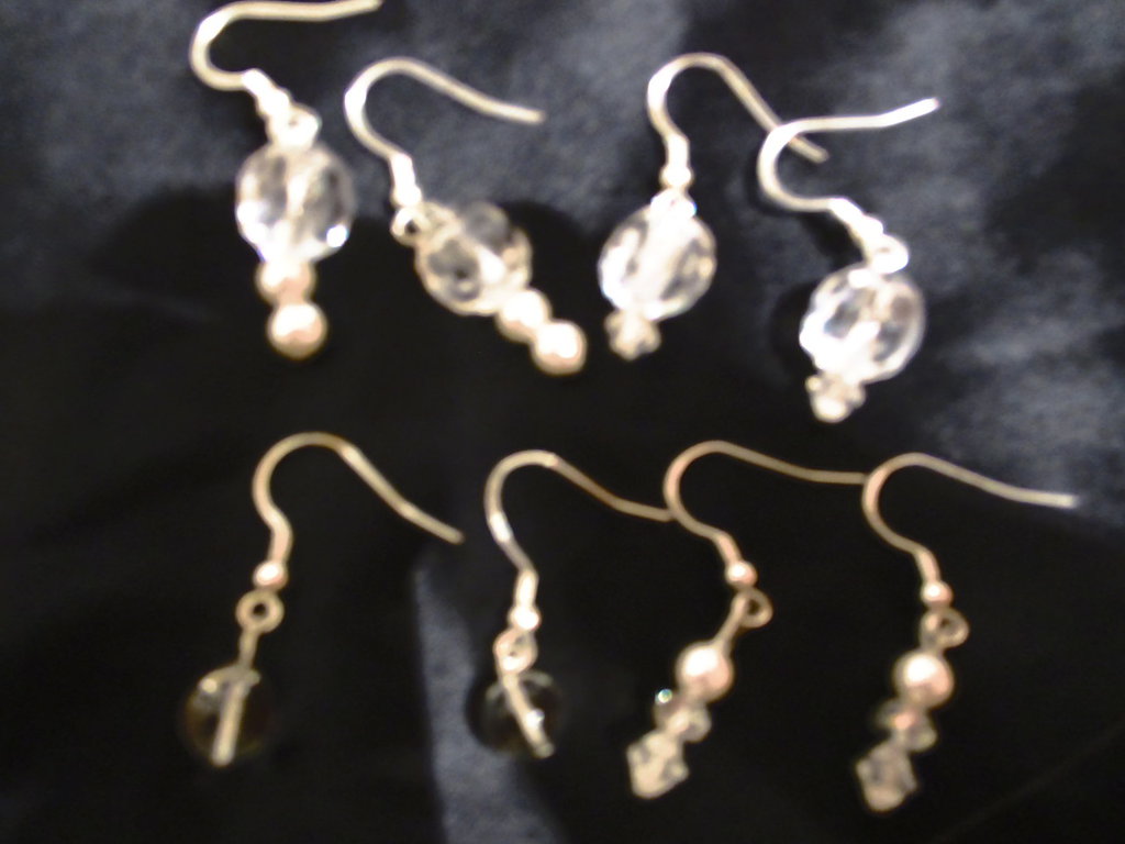 MicLee Orecchini Pendenti In Argento 925 Con Perla Bianca E Nera: Gioielli Eleganti 2-in-1 Per Donna