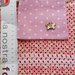  Sacchetto pois rosa con farfalla in legno 11 pezzi in offerta 