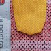 Sacchetto maxi porta confetti pois giallo 5  pezzi  in offerta 