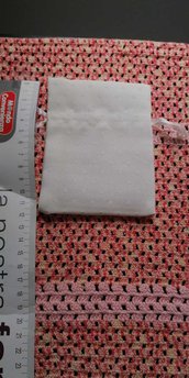 Sacchetto porta confetti pois bianco 12 pezzi 