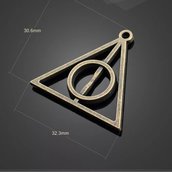 Ciondolo harry Potter e i doni della morte triangolo color bronzo