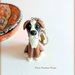 Portachiavi cane boxer personalizzato con nome su un charm a forma di osso, miniatura personalizzata come idea regalo per amanti dei boxer