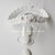 Fascetta bianca neonata/bambina - fiorellini bianchi - Battesimo - fatta a mano - uncinetto