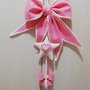 Fiocchi nascita rosa handmade misshobby doni e bomboniere nascita battesimo