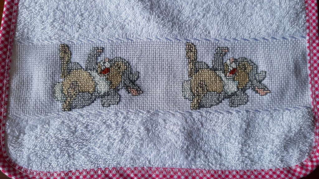 Filet Sacchetto Porta Corredino Neonato XL Tessuto Cotone Con Tela Aida  Da Ricamare Made In Italy