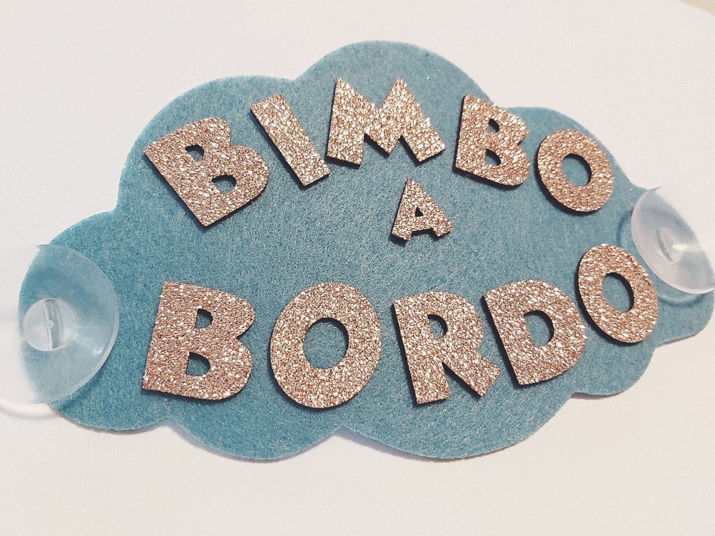 Adesivo Bimbo A Bordo Auto - Design Unicorno E Tigre, UV Resistente 16x16cm - Foto 2