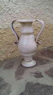 Vaso in ceramica anticato