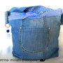                                                             Borsa jeans ( tessuto riciclato)