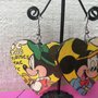 Orecchini in legno Minnie e Topolino 