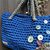 Borsa fettuccia cotone lycra crochet handmade Italy Fiordaliso