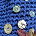Borsa fettuccia cotone lycra crochet handmade Italy Fiordaliso