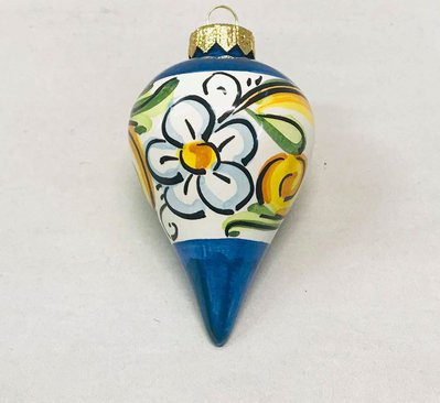 PALLINA DI NATALE IN CERAMICA DI CALTAGIRONE PALLINA DI NATALE IN CERAMICA DI CALTAGIRONE
