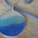 Blu El color del mar ciondolo in resina epossidica