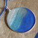 Blu El color del mar ciondolo in resina epossidica