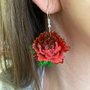 orecchini a rosa