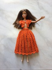Vestito abito per bambola  Barbie all’uncinetto 