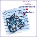 cartamodello pdf  bermuda unisex da taglia 2 a 12 anni con istruzioni