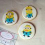 Minions biscotti biscotto festa a tema compleanno personalizzati sweettable gadget bambini 6,8cm