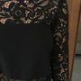 Maglia in pizzo nero