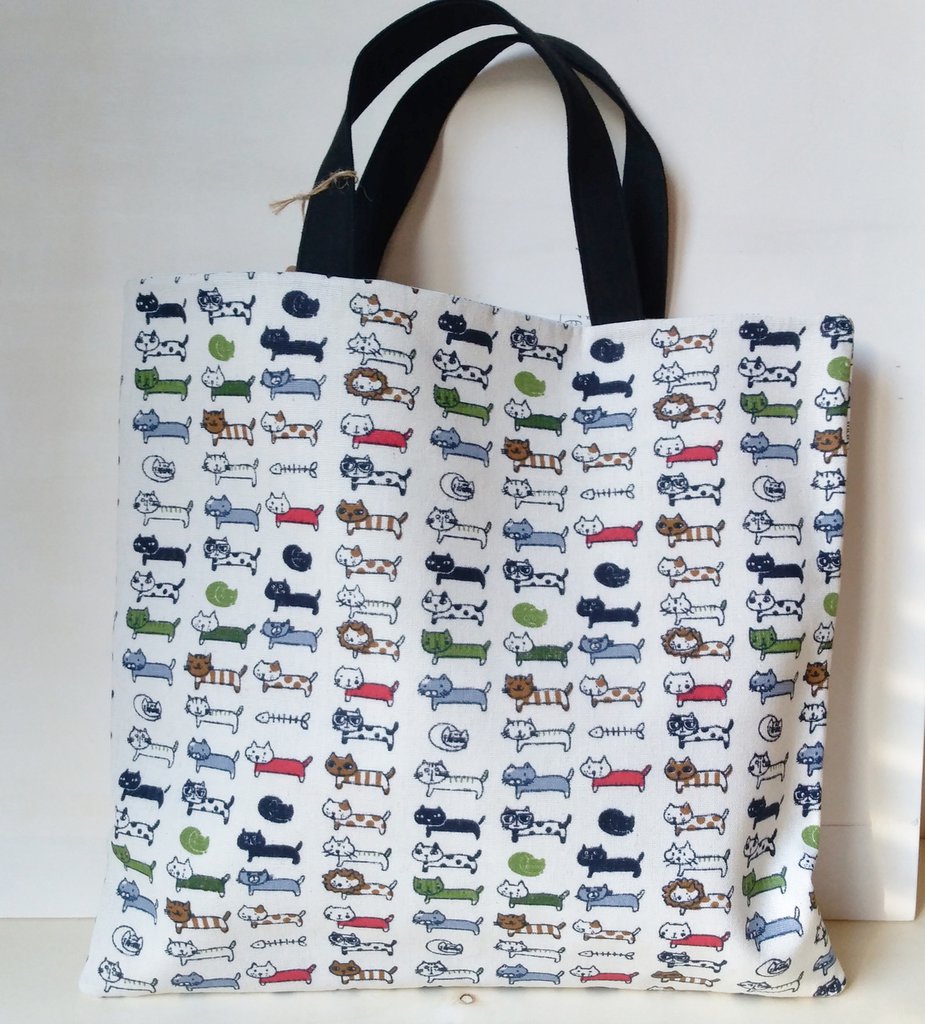 Tote Bag In Cotone Loxato - Borsa Shopper 35x42cm, Tela Resistente 220g/m2, Design Aesthetic - Foto 11