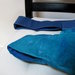 Pochette ecopelle cotone giapponese azzurro da giorno e sera