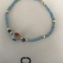 Bracciale azzurro unisex