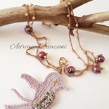 Collar Con Dije De Colibrí De Plata S925 Y Cristal P/mujer | Meses Sin Interés - Foto 8