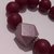 Bracciale con perle rosso bordeaux 