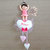 Fiocco Nascita Bambina BALLERINA fatto a mano con ricamo personalizzato