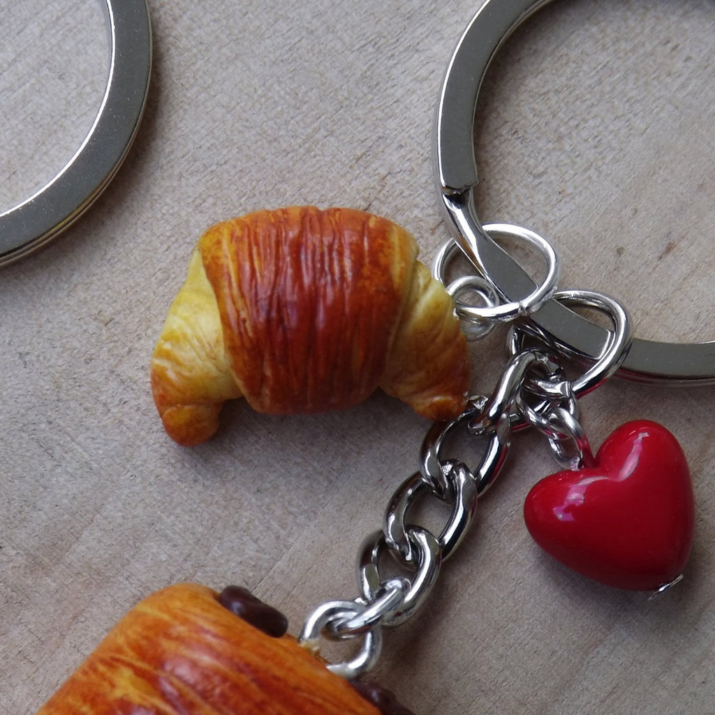 Jellycat Simpatico croissant clip on portachiavi borsa fascino, Croissant