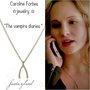 Collana wishbone caroline forbes the vampire diaries telefilm regalo