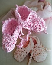 Scarpine da ballo rosa per neonata