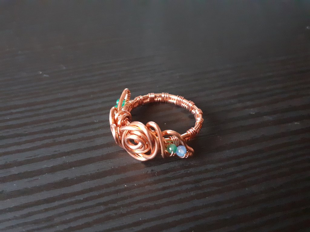 Anello In Rame Massiccio Intrecciato LIU JUN, Fatto A Mano, Per Uomo E Donna, Gioiello Alla Moda E Benefico
